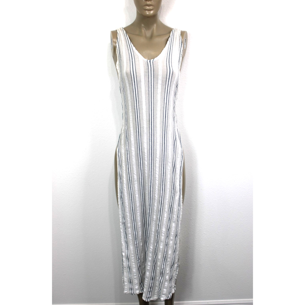 Vitamin A VA Women's Swimsuit Coverup Gauze Dress Riviera Beach Lounge S